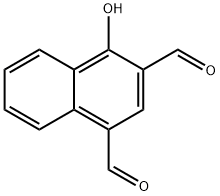1,3-Naphthalenedicarboxaldehyde, 4-hydroxy- Struktur