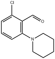 Benzaldehyde, 2-chloro-6-(1-piperidinyl)- Structure