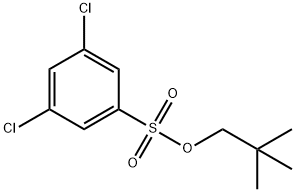 Benzenesulfonic acid, 3,5-dichloro-, 2,2-dimethylpropyl ester 结构式