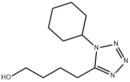 1H-Tetrazole-5-butanol, 1-cyclohexyl- Structure