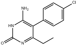 2(1H)-Pyrimidinone, 6-amino-5-(4-chlorophenyl)-4-ethyl- 结构式