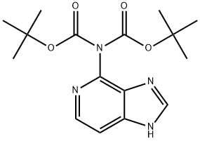 IMidodicarbonic acid, 2-(3H-iMidazo[4,5-c]pyridin-4-yl)-, 1,3-bis(1,1-diMethylethyl) ester Struktur