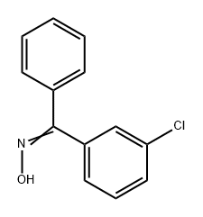 Methanone, (3-chlorophenyl)phenyl-, oxime Structure