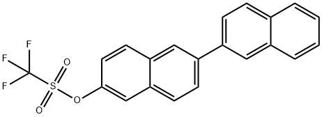 1,1,1-三氟-[2,2'-联萘]-6-基甲磺酸酯 结构式
