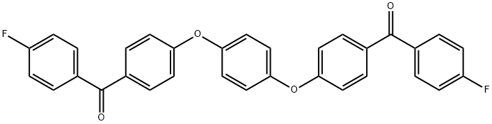 Methanone, 1,1'-[1,4-phenylenebis(oxy-4,1-phenylene)]bis[1-(4-fluorophenyl)- Structure