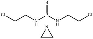 Phosphonothioic diamide, P-1-aziridinyl-N,N'-bis(2-chloroethyl)- (9CI) Struktur