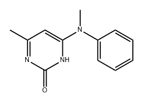 2(1H)-Pyrimidinone, 4-methyl-6-(methylphenylamino)-