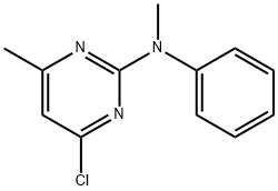 2-Pyrimidinamine, 4-chloro-N,6-dimethyl-N-phenyl- 化学構造式