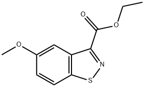 1,2-Benzisothiazole-3-carboxylic acid, 5-methoxy-, ethyl ester