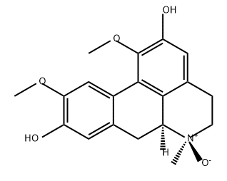 4H-Dibenzo[de,g]quinoline-2,9-diol, 5,6,6a,7-tetrahydro-1,10-dimethoxy-6-methyl-, 6-oxide, (6R,6aS)- Structure