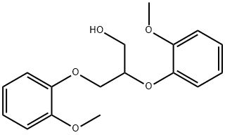 1-Propanol, 2,3-bis(2-methoxyphenoxy)- Struktur