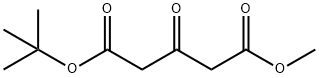 Pentanedioic acid, 3-oxo-, 1-(1,1-dimethylethyl) 5-methyl ester Struktur