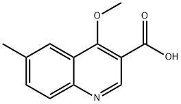 4-methoxy-6-methylquinoline-3-carboxylic acid Struktur