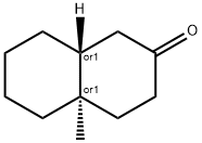 rel-(1α*)-6β*-メチルビシクロ[4.4.0]デカン-3-オン 化学構造式