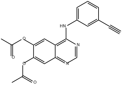 6,7-Quinazolinediol, 4-[(3-ethynylphenyl)amino]-, 6,7-diacetate