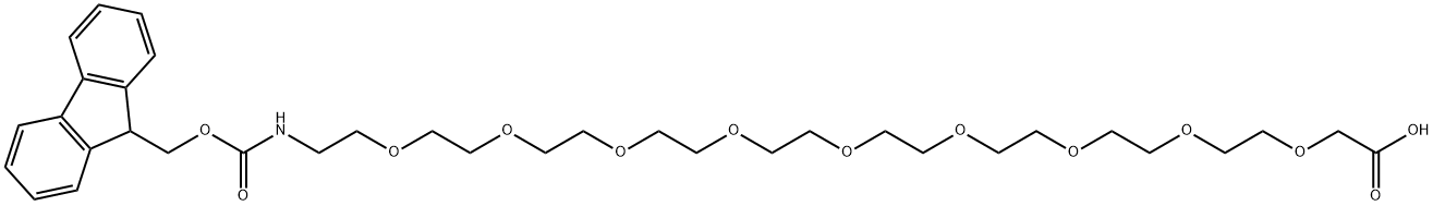 Fmoc-NH-PEG9-CH2COOH, 938190-76-2, 结构式