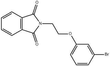 1H-Isoindole-1,3(2H)-dione, 2-[2-(3-bromophenoxy)ethyl]- Structure