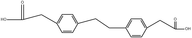 4,4'-DIMETHYLENEBIS(PHENYLACETIC ACID) Structure