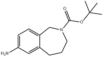 2H-2-Benzazepine-2-carboxylic acid, 7-amino-1,3,4,5-tetrahydro-, 1,1-dimethylethyl ester Structure