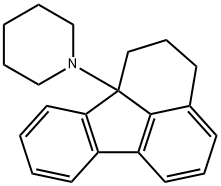 1-(5,6-dihydro-(4H)-fluoranthen-6a-yl)piperidine Structure
