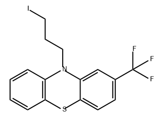 10H-Phenothiazine, 10-(3-iodopropyl)-2-(trifluoromethyl)- Structure