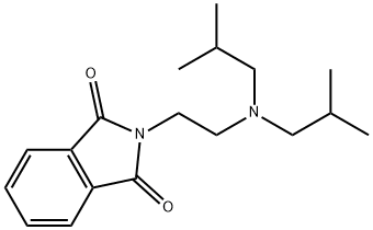 1H-Isoindole-1,3(2H)-dione, 2-[2-[bis(2-methylpropyl)amino]ethyl]- Struktur