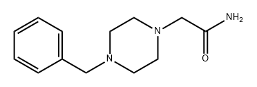 1-Piperazineacetamide, 4-(phenylmethyl)- Structure
