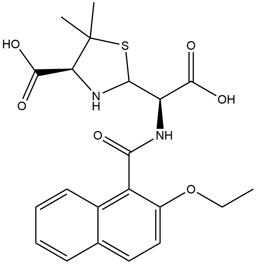 Nafcillin Penilloic Acid (Mixture of Diastereomers) Structure