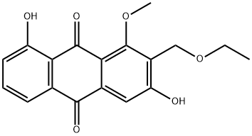 8-hydroxydamnacanthol-omega-ethyl ether 结构式