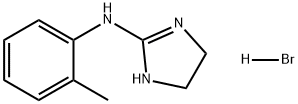 1H-Imidazol-2-amine, 4,5-dihydro-N-(2-methylphenyl)-, hydrobromide (1:1) Structure