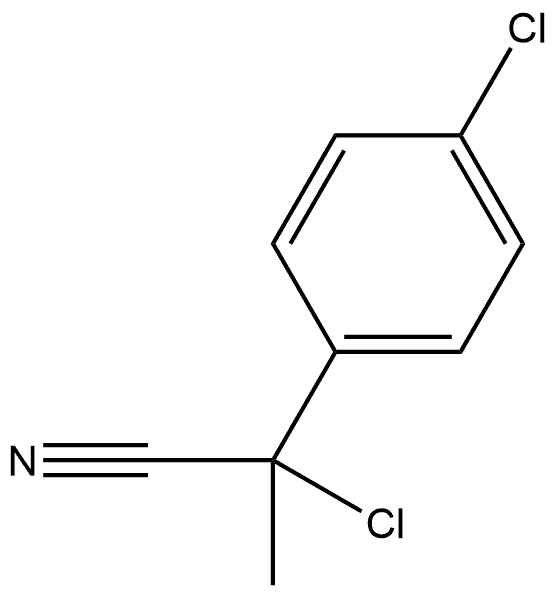 Benzeneacetonitrile, α,4-dichloro-α-methyl- Structure