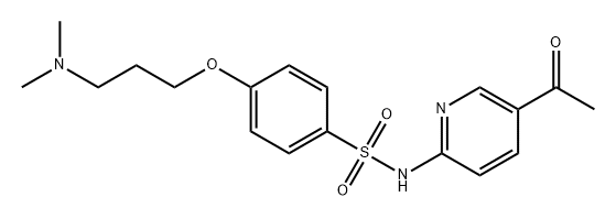 Benzenesulfonamide, N-(5-acetyl-2-pyridinyl)-4-[3-(dimethylamino)propoxy]-