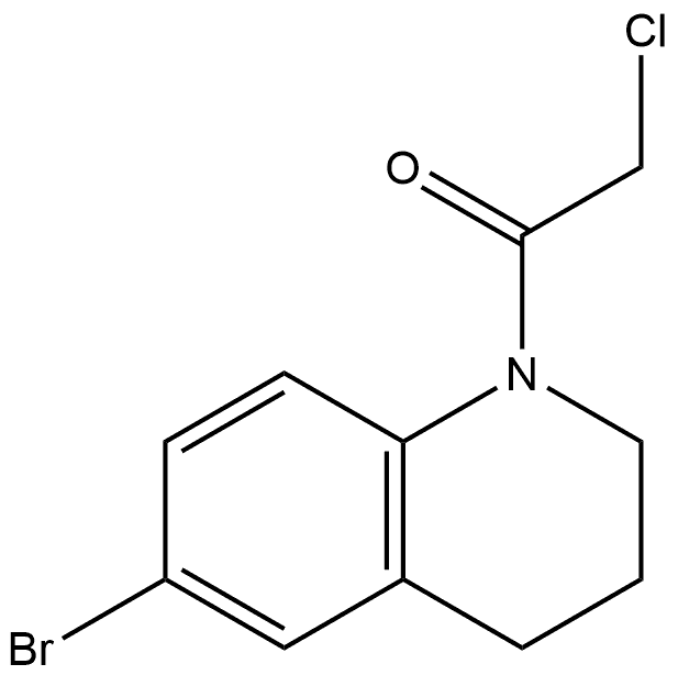 1-(6-Bromo-3,4-dihydro-1(2H)-quinolinyl)-2-chloroethanone Structure