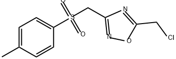 1,2,4-Oxadiazole, 5-(chloromethyl)-3-[[(4-methylphenyl)sulfonyl]methyl]- Structure