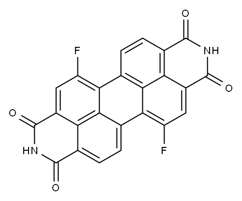 1,7-二氟-3,4,9,10-苝四甲酰二亚胺,942294-90-8,结构式