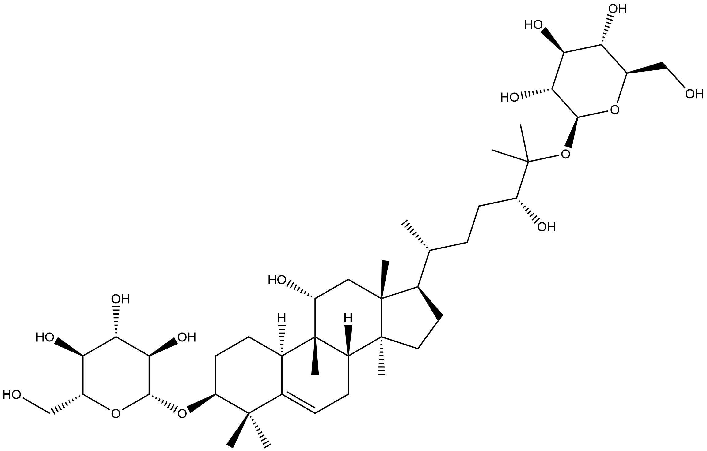 罗汉果苷 II B, 942615-25-0, 结构式
