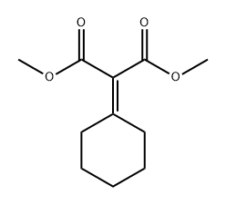 Propanedioic acid, 2-cyclohexylidene-, 1,3-dimethyl ester 化学構造式