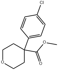 2H-Pyran-4-carboxylic acid, 4-(4-chlorophenyl)tetrahydro-, methyl ester,943113-94-8,结构式