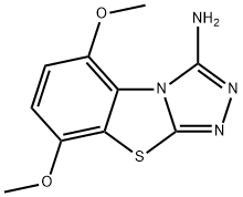 1,2,4-Triazolo[3,4-b]benzothiazol-3-amine, 5,8-dimethoxy- Structure