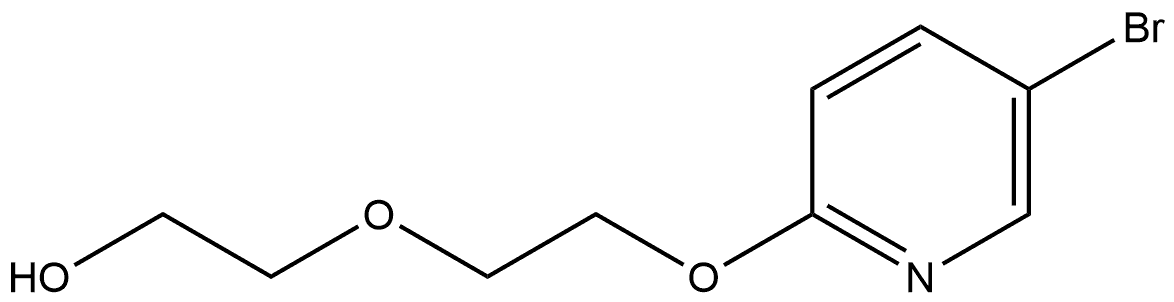 2-(2-((5-bromopyridin-2-yl)oxy)ethoxy)ethanol 结构式