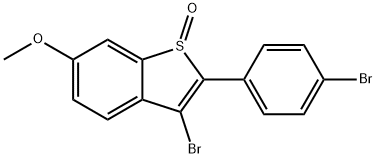 Benzo[b]thiophene, 3-bromo-2-(4-bromophenyl)-6-methoxy-, 1-oxide Structure
