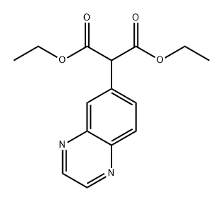 Propanedioic acid, 2-(6-quinoxalinyl)-, 1,3-diethyl ester
