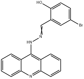 Benzaldehyde, 5-bromo-2-hydroxy-, 2-(9-acridinyl)hydrazone|