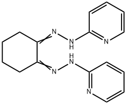 1,2-シクロヘキサンジオンビス[N2-(2-ピリジル)ヒドラゾン] 化学構造式