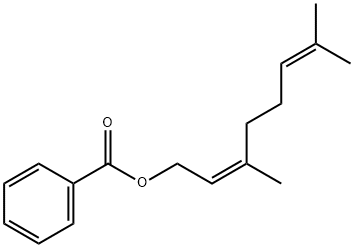 2,6-Octadien-1-ol, 3,7-dimethyl-, 1-benzoate, (2Z)- Structure