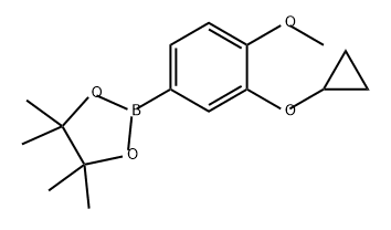 1,3,2-Dioxaborolane, 2-[3-(cyclopropyloxy)-4-methoxyphenyl]-4,4,5,5-tetramethyl- Struktur