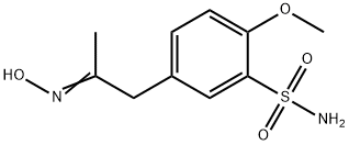 Benzenesulfonamide, 5-[2-(hydroxyimino)propyl]-2-methoxy- Structure
