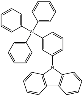 9H-Carbazole, 9-[3-(triphenylsilyl)phenyl]- Structure