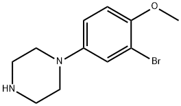 1-(3-溴-4-甲氧基苯基)哌嗪 结构式