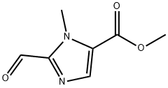 1H-Imidazole-5-carboxylic acid, 2-formyl-1-methyl-, methyl ester Struktur